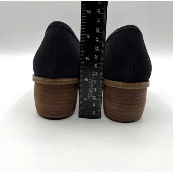 SOFFT Cassia Heel Women's Size 7.5 M Navy Suede Leather Loafer Comfort Shoe - Picture 7 of 8